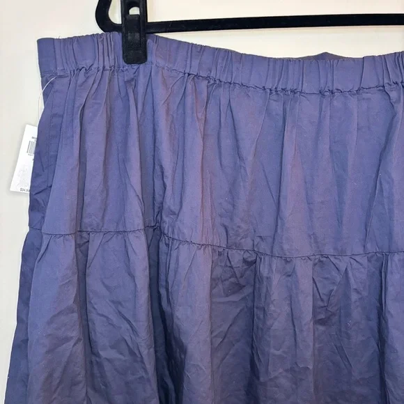 NWT Old Navy Women’s Dusty Navy Dropped-Waist Midi Skirt Size 3X - Picture 10 of 11